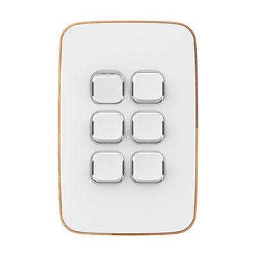 CLIPSAL ICONIC ESSENCE ARCTIC WHITE 6 GANG SKIN E3046C-AW