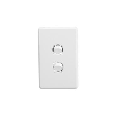 CLIPSAL CLASSIC C2000 2 GANG VERTICAL SWITCH C2032VA-WE