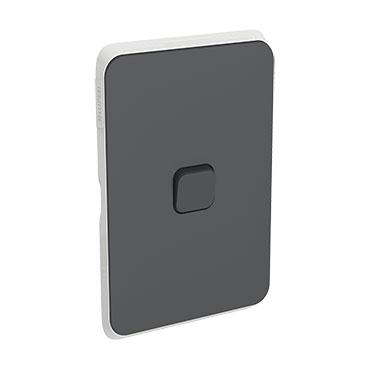 CLIPSAL ICONIC ANTHRACITE 1 GANG SKIN 3041C-AN