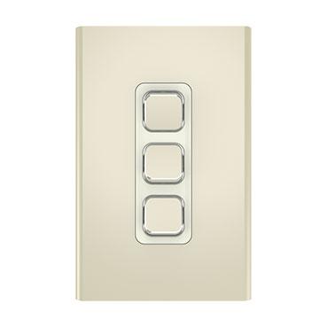 CLIPSAL ICONIC STYL CROWNE 3 GANG SKIN S3043C-CE